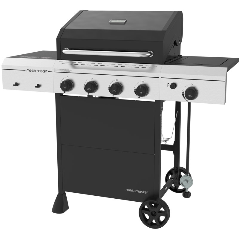 Megamaster 4Burner Propane Gas Grill with Side Burner Wayfair.ca